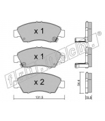 FRITECH - 1400 - Колодки тормозные дисковые передние HONDA CIVIC 91>