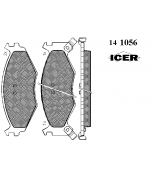 ICER - 141056 - 141056000639001 Тормозные колодки дисковые