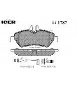 ICER - 141787 - Комплект тормозных колодок, диско
