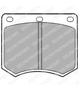 DELPHI - LP154 - Колодки торм.пер.
