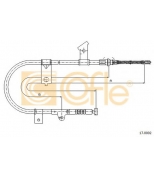 COFLE - 170002 - Трос стояночного тормоза лев задн NISSAN MICRA K11E all (барабанные тормоза) 93-