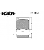 ICER - 180113 - Комплект тормозных колодок, диско