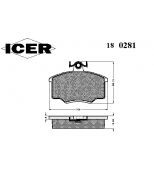 ICER - 180281 - BRAKE PADS