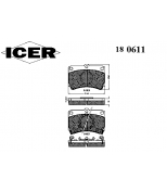 ICER - 180611 - Комплект тормозных колодок, диско