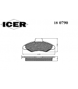 ICER - 180790 - Комплект тормозных колодок, диско