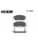 ICER 181019 Комплект тормозных колодок, диско