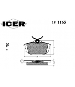 ICER - 181165 - Комплект тормозных колодок, диско