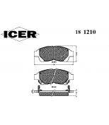 ICER - 181210 - 181210 Колодки тормозные передние TOYOTA Corolla