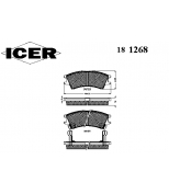 ICER - 181268 - 181268000300001 Тормозные колодки дисковые