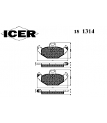 ICER 181314 Комплект тормозных колодок, диско