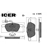 ICER 181395 Комплект тормозных колодок, диско