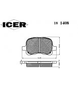 ICER 181408 Комплект тормозных колодок, диско