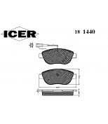 ICER - 181440 - BRAKE PADS
