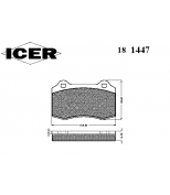 ICER - 181447 - 181447000300001 Тормозные колодки дисковые