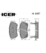 ICER - 181557 - Комплект тормозных колодок, диско