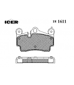ICER - 181611 - Комплект тормозных колодок, диско