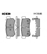 ICER 181646 Комплект тормозных колодок, диско