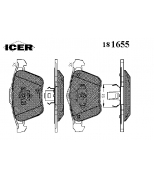 ICER 181655 Комплект тормозных колодок, диско