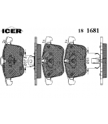 ICER - 181681 - Комплект тормозных колодок, диско