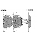 ICER - 181684 - Комплект тормозных колодок, диско