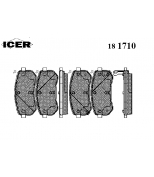 ICER 181710 Комплект тормозных колодок, диско