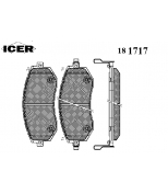 ICER - 181717 - Комплект тормозных колодок, диско