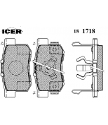 ICER - 181718 - Комплект тормозных колодок, диско