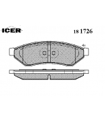 ICER - 181726 - Комплект тормозных колодок, диско