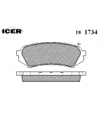 ICER - 181734 - Комплект тормозных колодок, диско