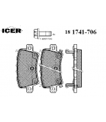 ICER 181741706 Комплект тормозных колодок, диско
