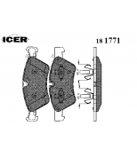 ICER 181771 Комплект тормозных колодок, диско