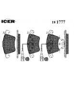 ICER 181777 Комплект тормозных колодок, диско