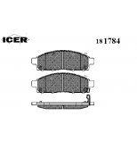 ICER - 181784 - Комплект тормозных колодок, диско