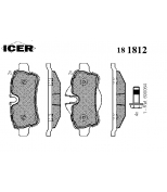 ICER - 181812 - Комплект тормозных колодок, диско