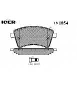 ICER 181854 Комплект тормозных колодок, диско