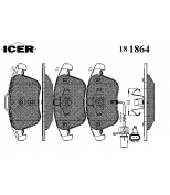 ICER - 181864 - Комплект тормозных колодок, диско