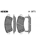 ICER - 181871 - Комплект тормозных колодок, диско