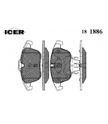 ICER 181886 Комплект тормозных колодок, диско