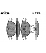 ICER 181900 Комплект тормозных колодок, диско