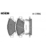 ICER - 181906 - Комплект тормозных колодок, диско