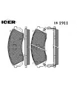 ICER - 181911 - Комплект тормозных колодок, диско