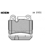 ICER 181951 Колодки тормозные дисковые. комплект