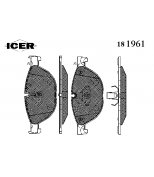 ICER - 181961 - КОЛОДКИ ТОРМ. ДИСК. К-Т MW F10 10->/F11/F12/F13 11->/F01/F02/F03/F04 08->