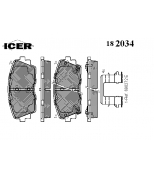 ICER - 182034 - Колодки дисковые передние
