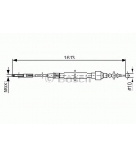 BOSCH - 1987477162 - Трос ручного тормоза VW CORRADO 88-95  GOLF II 90-