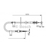 BOSCH - 1987477875 - Трос, стояночная тормозная система