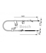 BOSCH - 1987477919 - Трос ручного тормоза