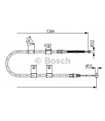 BOSCH - 1987482082 - Трос, стояночная тормозная система 1987482082