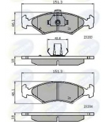 COMLINE - CBP3444 - Колодки пер kia sephia 93-95 1.5i/1.6i/1.8i