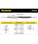 MONROE - ML5652 - Амортизатор Капота/Багажника